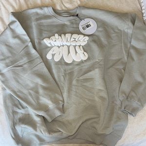 Princess Polly Crewneck Sweatshirt Bubble Text